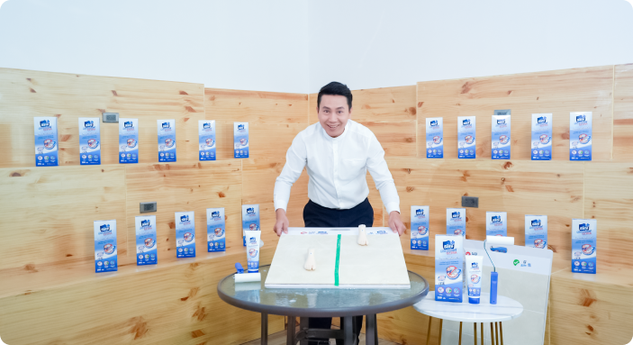 การใช้งานนวัตกรรมเคลือบพื้นกันลื่น Mr.Safe Ultra